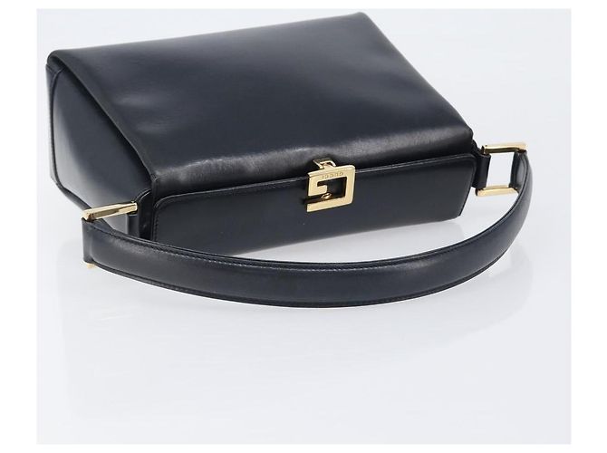 Borsa GUCCI in pelle nera e oro 000 1448 1269 Auth 199097V Nero D'oro - vista 7