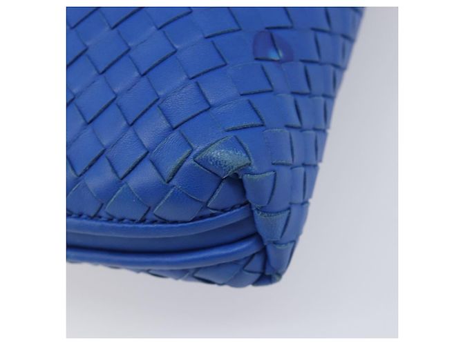 Borsa a tracolla BOTTEGA VENETA INTRECCIATO in pelle blu Auth 201989V - vista 16