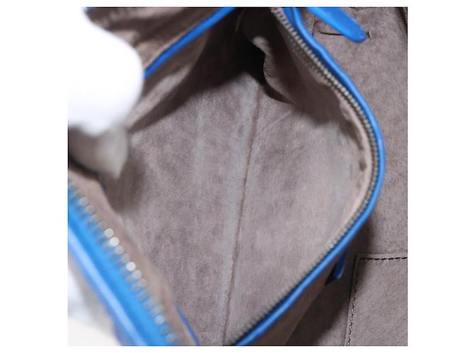Borsa a tracolla BOTTEGA VENETA INTRECCIATO in pelle blu Auth 201989V - vista 23