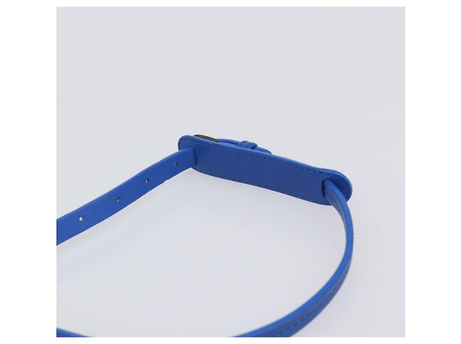 Borsa a tracolla BOTTEGA VENETA INTRECCIATO in pelle blu Auth 201989V - vista 8