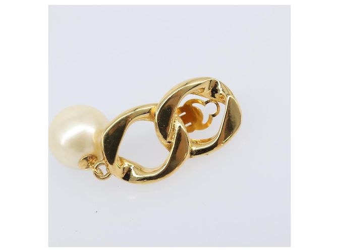 Orecchini CHANEL metallo Gold Tone CC Auth bs37052 - vista 12