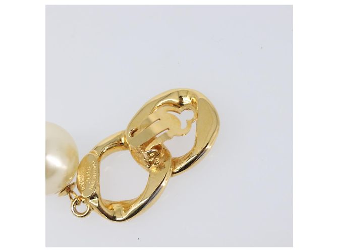 Orecchini CHANEL metallo Gold Tone CC Auth bs37052 - vista 16