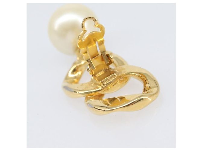 Orecchini CHANEL metallo Gold Tone CC Auth bs37052 - vista 18