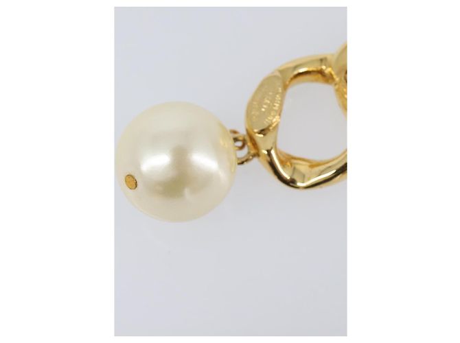 Orecchini CHANEL metallo Gold Tone CC Auth bs37052 - vista 8