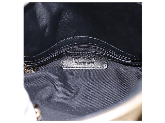 Bulgari Borsa a mano con catena BVLGARI in pelle tono oro Auth bs36845 - vista 10
