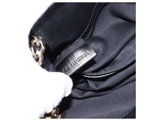 Bulgari Borsa a mano con catena BVLGARI in pelle tono oro Auth bs36845 - vista 12