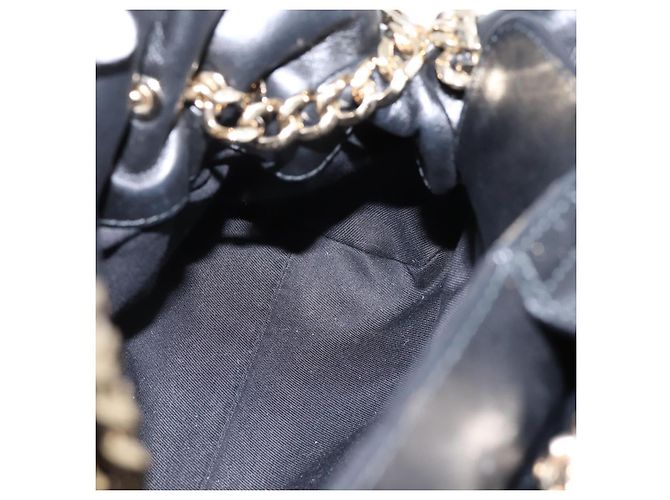 Bulgari Borsa a mano con catena BVLGARI in pelle tono oro Auth bs36845 - vista 18