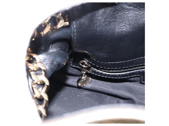 Bulgari Borsa a mano con catena BVLGARI in pelle tono oro Auth bs36845 - vista 19