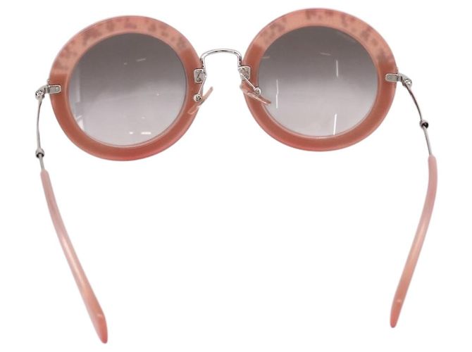 Gafas de sol Miu Miu Metal Pink Auth 197261M Rosa - vista 2