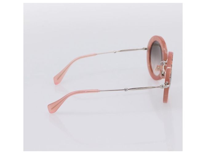 Gafas de sol Miu Miu Metal Pink Auth 197261M Rosa - vista 3