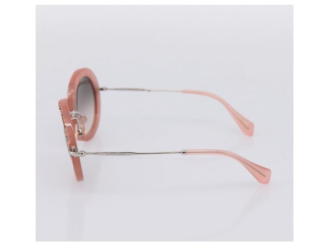 Gafas de sol Miu Miu Metal Pink Auth 197261M Rosa - vista 5