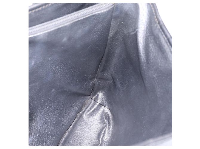Céline Borsa a tracolla CELINE Macadam PVC Pelle Nero Tono Oro Auth 199507A - vista 18