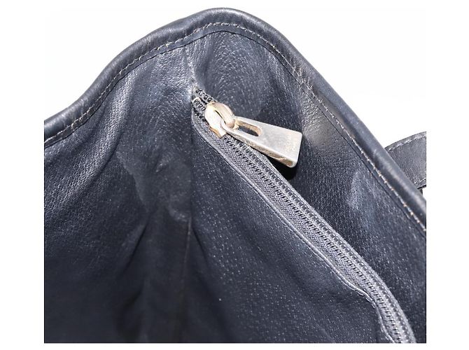 Céline Borsa a tracolla CELINE Macadam PVC Pelle Nero Tono Oro Auth 199507A - vista 20