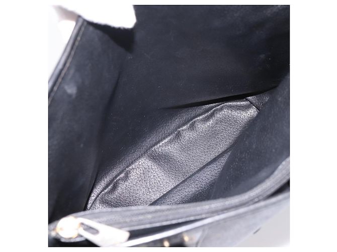 Céline Borsa a tracolla CELINE Macadam PVC Pelle Nero Tono Oro Auth 199507A - vista 21