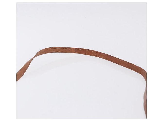 Céline Borsa CELINE Macadam Canvas Horse Carriage Bag PVC Leather Brown Gold Auth 200080 Marrone D'oro - vista 14