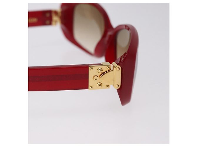LOUIS VUITTON Occhiali da sole Spouson GM Plastica Rosso Tono Oro Z0076E LV Auth BA15450 - vista 6