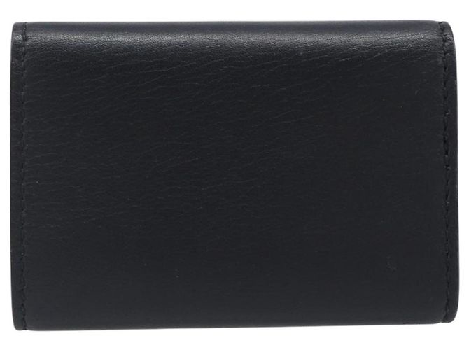 GUCCI Key Case Leather Black Silver Auth bs36907 Silvery - view 2