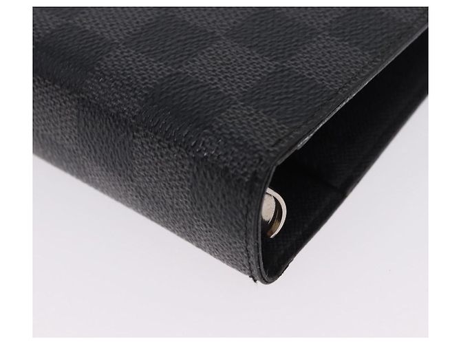 LOUIS VUITTON Damier Graphite Agenda MM Day Planner Cover R20242 LV Auth hk4077 - vista 14