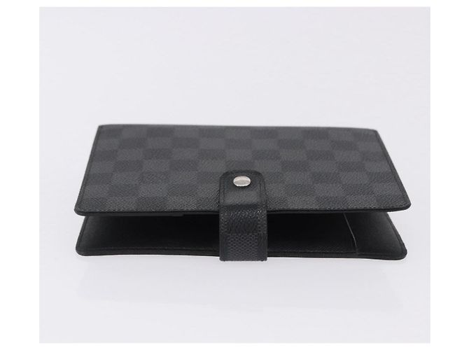 LOUIS VUITTON Damier Graphite Agenda MM Day Planner Cover R20242 LV Auth hk4077 - vista 3