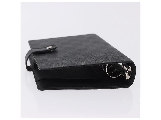 LOUIS VUITTON Damier Graphite Agenda MM Day Planner Cover R20242 LV Auth hk4077 - vista 5