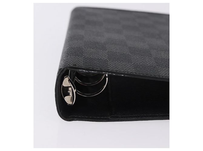 LOUIS VUITTON Damier Graphite Agenda MM Day Planner Cover R20242 LV Auth hk4077 - vista 7