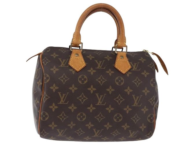 Borsa a mano LOUIS VUITTON Monogram Speedy 25 M41528 LV Auth ka5943V Monogramma - vista 13