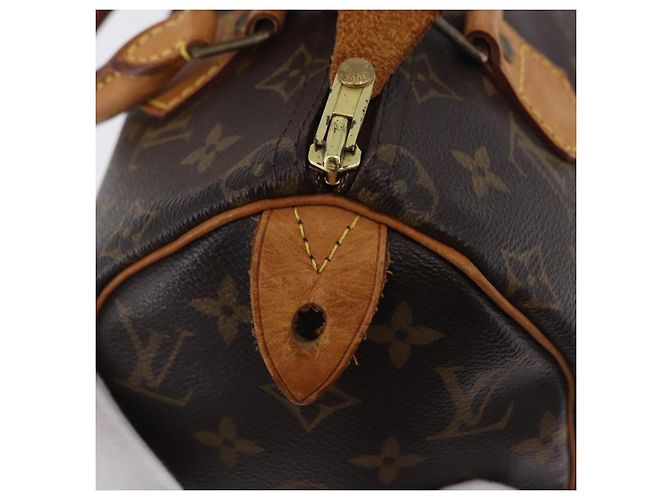 Borsa a mano LOUIS VUITTON Monogram Speedy 25 M41528 LV Auth ka5943V Monogramma - vista 19