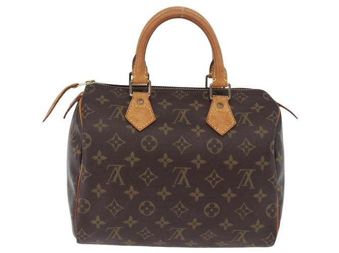 Borsa a mano LOUIS VUITTON Monogram Speedy 25 M41528 LV Auth ka5943V Monogramma - vista 2