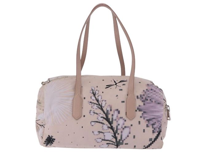 Bolso Tote PRADA Nylon Rosa Plata Auth 202215 - vista 2
