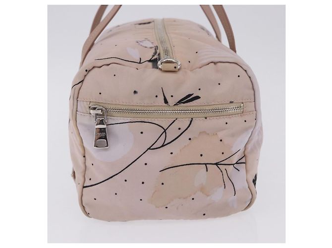 Bolso Tote PRADA Nylon Rosa Plata Auth 202215 - vista 3