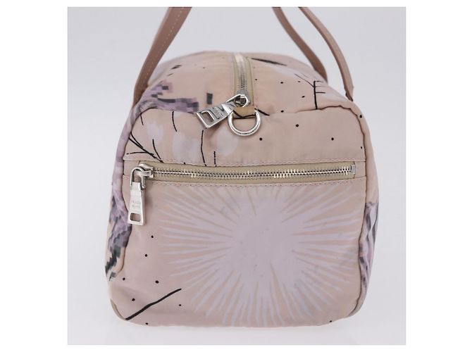 Bolso Tote PRADA Nylon Rosa Plata Auth 202215 - vista 5