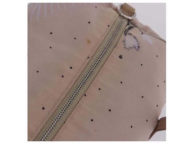 Bolso Tote PRADA Nylon Rosa Plata Auth 202215 - vista 7