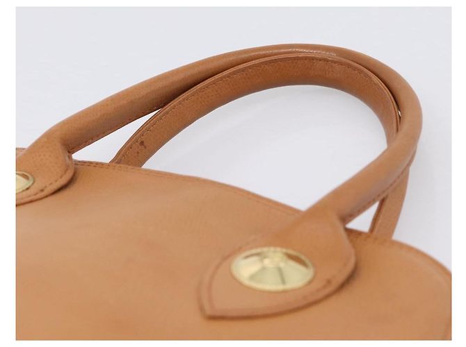 Borsa a mano MCM in pelle marrone e oro autentica bs37006 D'oro - vista 14