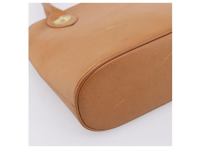 Borsa a mano MCM in pelle marrone e oro autentica bs37006 D'oro - vista 15