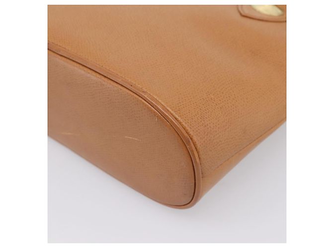 Borsa a mano MCM in pelle marrone e oro autentica bs37006 D'oro - vista 16