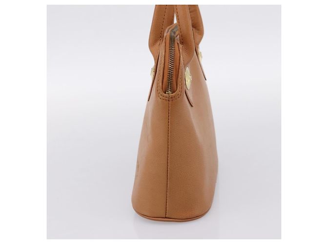 Borsa a mano MCM in pelle marrone e oro autentica bs37006 D'oro - vista 4