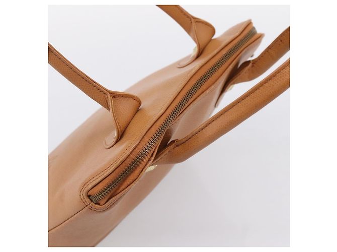Borsa a mano MCM in pelle marrone e oro autentica bs37006 D'oro - vista 6