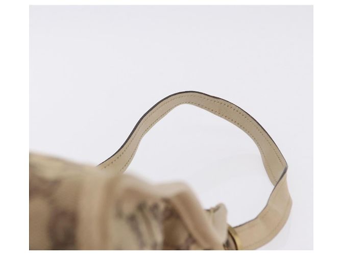 Borsa a tracolla GUCCI GG Canvas Beige Gold 110292 Auth ka5987 D'oro - vista 14
