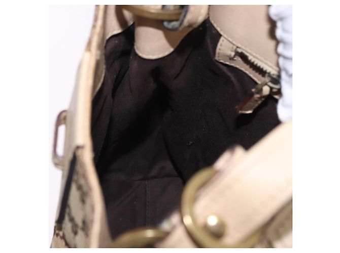 Borsa a tracolla GUCCI GG Canvas Beige Gold 110292 Auth ka5987 D'oro - vista 21