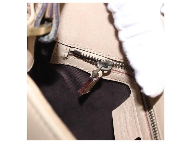 Borsa a tracolla GUCCI GG Canvas Beige Gold 110292 Auth ka5987 D'oro - vista 22