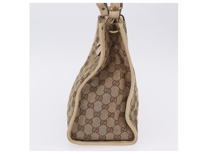 Borsa a tracolla GUCCI GG Canvas Beige Gold 110292 Auth ka5987 D'oro - vista 4