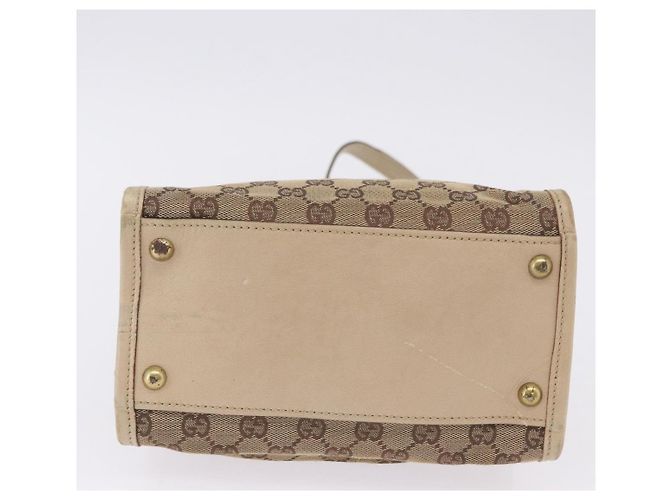 Borsa a tracolla GUCCI GG Canvas Beige Gold 110292 Auth ka5987 D'oro - vista 6