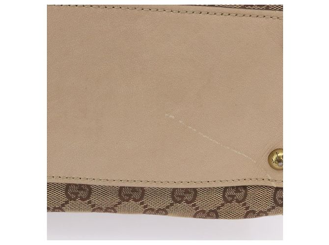 Borsa a tracolla GUCCI GG Canvas Beige Gold 110292 Auth ka5987 D'oro - vista 7