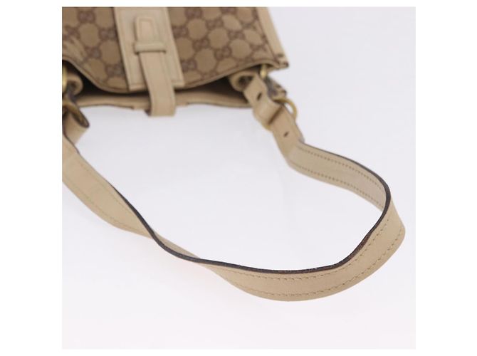 Borsa a tracolla GUCCI GG Canvas Beige Gold 110292 Auth ka5987 D'oro - vista 9