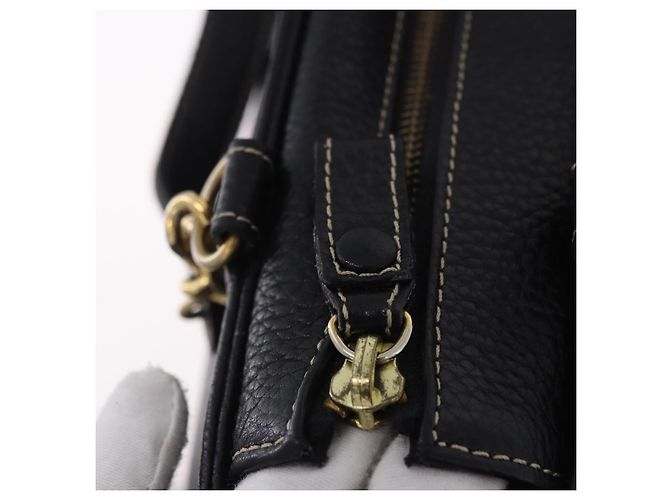 Borsa a mano BALLY in pelle 2way Nero Oro Auth bs36848 D'oro - vista 11