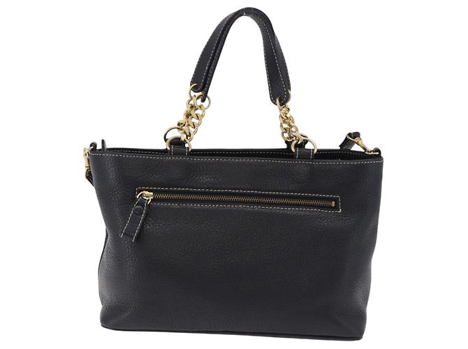 Borsa a mano BALLY in pelle 2way Nero Oro Auth bs36848 D'oro - vista 2