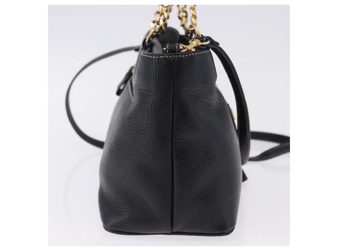 Borsa a mano BALLY in pelle 2way Nero Oro Auth bs36848 D'oro - vista 4