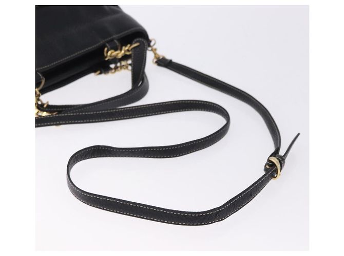 Borsa a mano BALLY in pelle 2way Nero Oro Auth bs36848 D'oro - vista 8