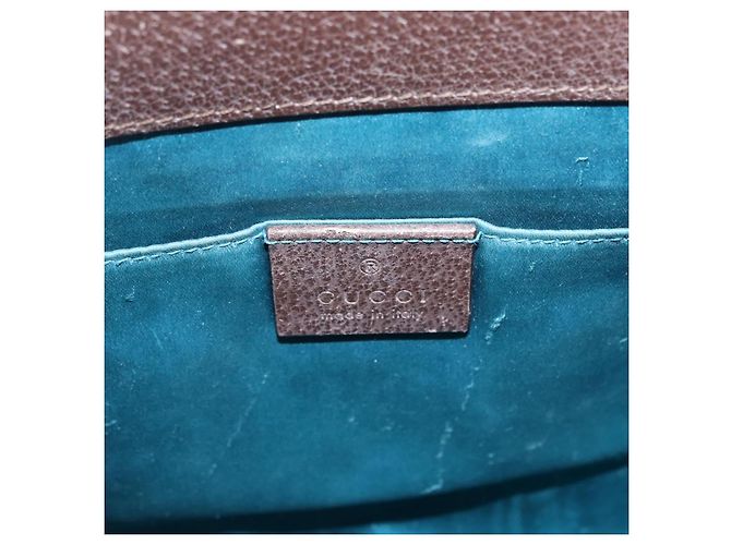 Borsa GUCCI GG Supreme Chain Web Sherry Line PVC Beige Oro 503877 Auth ka5977V D'oro - vista 18
