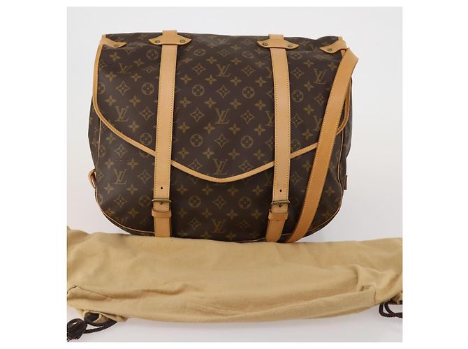 Borsa a tracolla LOUIS VUITTON Monogram Saumur 43 M42252 LV Auth 196870SAV Monogramma - vista 12